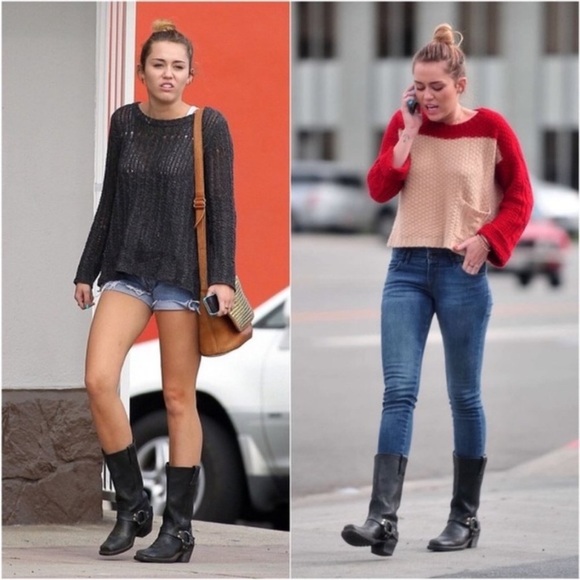 $499 Frye Harness 12R Tan Brown Cavalry Western Cowboy Harness Distressed Boot - Picture 9 of 16